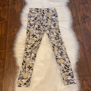 Disney LuLaRoe Mickey Mouse Yellow & Blue Leggings